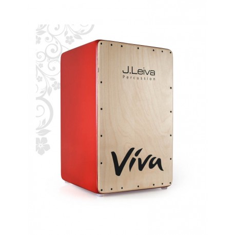 Cajon J.LEIVA Viva naturel orange avec DTS