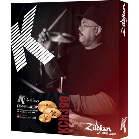 Pack cymbales Zildjian K Custom Hybrid 14, 21 - 17