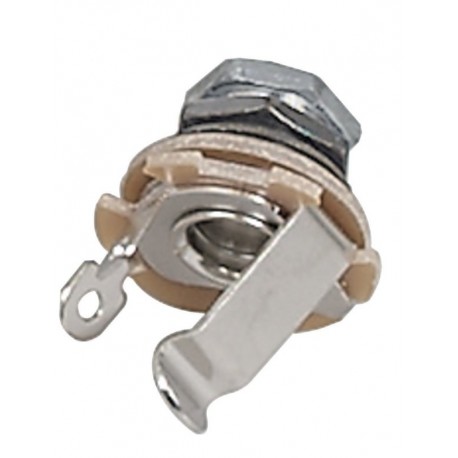 Embase jack guitare chrome Fire & Stone à souder