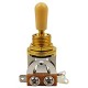 Sélecteur 3 position Les Paul écrou doré bouton crème