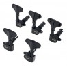 Mécaniques de basse 5 cordes Schaller noires M4 90 Light 3 gauche/ 2 droite