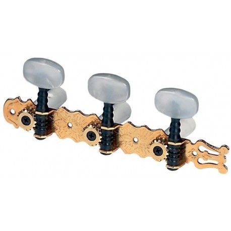 Mécaniques guitare classique Pro Arte dorées avec lyre