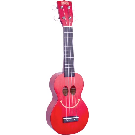 Ukulélé soprano Mahalo Smile rouge