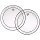 Peau de grosse caisse 20 Remo Pinstripe transparente
