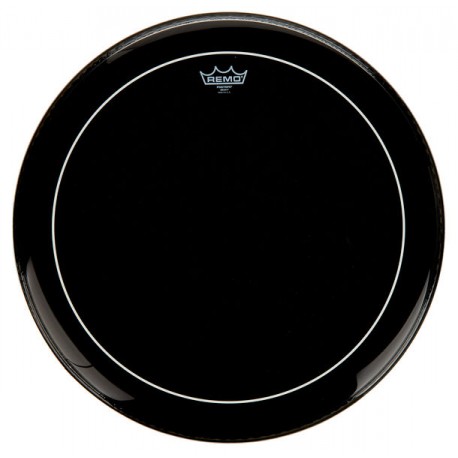Peau de grosse caisse 20 Remo Pinstripe noire