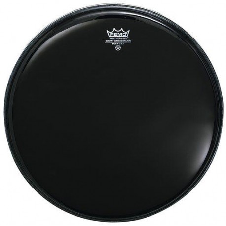 Peau de grosse caisse 20 Remo Ambassador noire