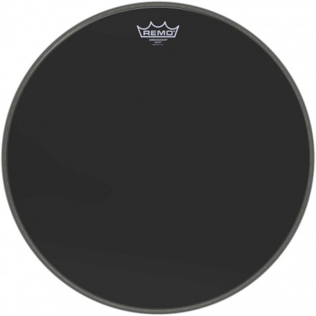 Peau de grosse caisse 18 Remo Black suede Emperor