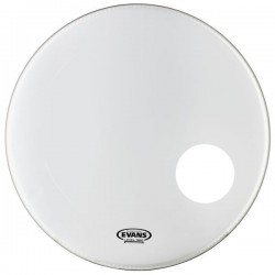 Peau de grosse caisse 24 Evans EQ3 Reso Smooth white