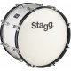 Grosse caisse de parade Stagg 26 x 10 pouces blanche