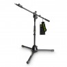 Pied de micro perche mi bas Gravity MS4222B noir