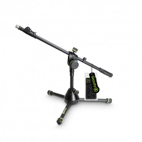 Pied de micro perche bas Gravity MS3122HDB pour grosse caisse