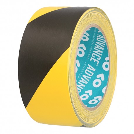 Adhésif Sécurité noir/jaune Advance Tapes 50mm x 33m
