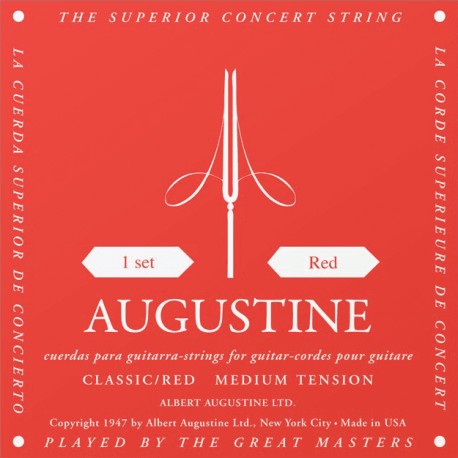 Cordes de guitare classique Augustine Rouges