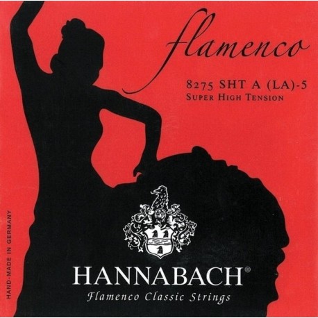 Cordes de guitare classique Hannabach 827 flamenco rouge tention très forte
