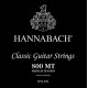Cordes de guitare classique Hannabach 800 MT Noires tiran moyen