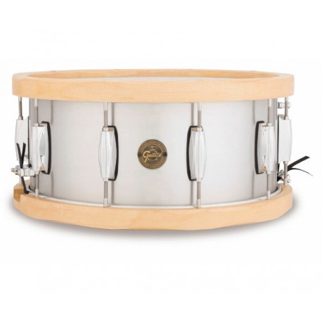 Caisse claire Gretsch Gold Aluminium S1-6514A-WH
