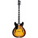 Basse électrique hollow body Hagstrom Viking Tobacco Sunburst