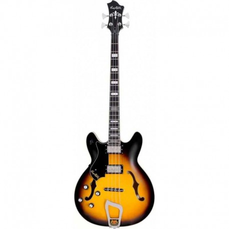 Basse électrique hollow body Hagstrom Viking Tobacco Sunburst