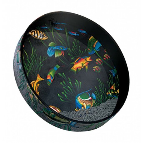 Tambour Ocean Drum Remo 12 x 2.5 pouces Fish design