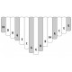 Kalimba Alto Ami Hugh Tracey Celeste 15 Notes sur Table