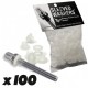 Rondelles de tirans Hendrix Drums Sleeved washers blanches x100