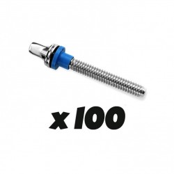 Rondelles de tirans Hendrix Drums Sleeved washers bleues claires  x100