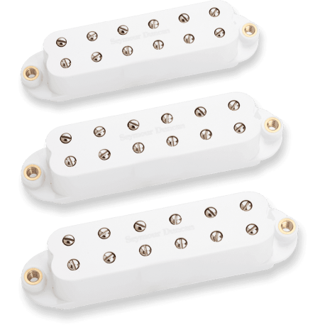 Kit micros Strat Seymour Duncan Little 59 humbucker format simple blanc