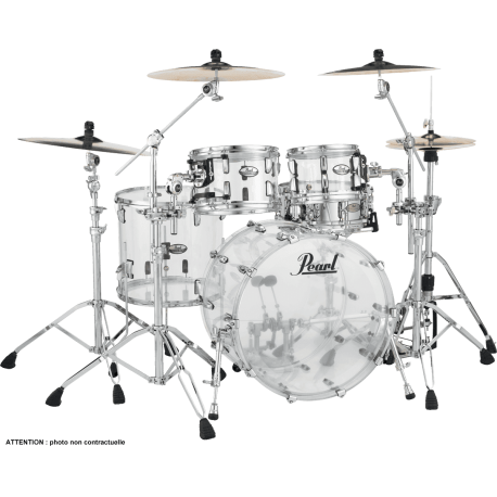 Kit de fûts Pearl Crystal Beat Rock 22 ultra clear