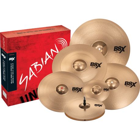 Pack cymbales Sabian B8X complet set harmonique