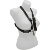 Harnais saxophone pour Femme crochet métal à pompe