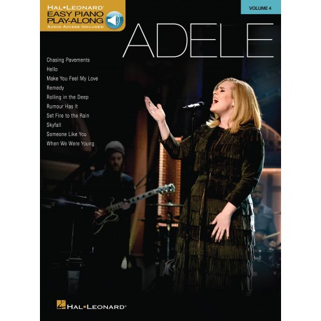 Adele easy piano play along volume 4