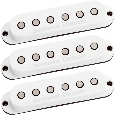 Kit micros simples Seymour Duncan hot strat cal capos blancs