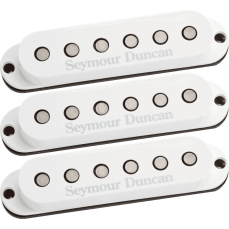 Kit micros simples Seymour Duncan Custom SSL-5 capots blancs