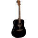 Guitare folk Lag Tramontane T118D Noire lacquée