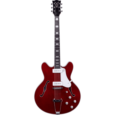 Guitare hollow body Vox Bobcat V90 Cheery Red
