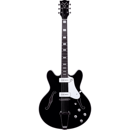 Guitare hollow body Vox Bobcat V90 Jet Black