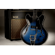 Guitare hollow body Vox Bobcat V90 Bigsby Sapphire Blue