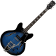 Guitare hollow body Vox Bobcat V90 Bigsby Sapphire Blue