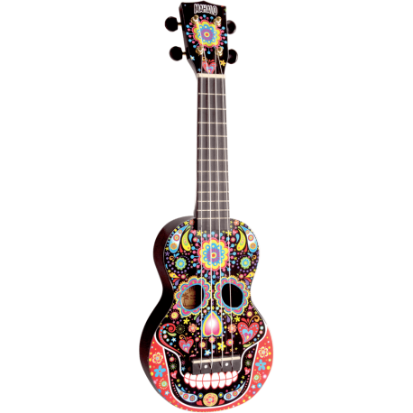 Ukulélé Mahalo Soprano MA1 Art - Crâne Mexicain