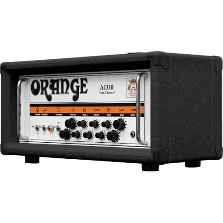 Tête d'ampli guitare à lampes Orange AD30HTC noire