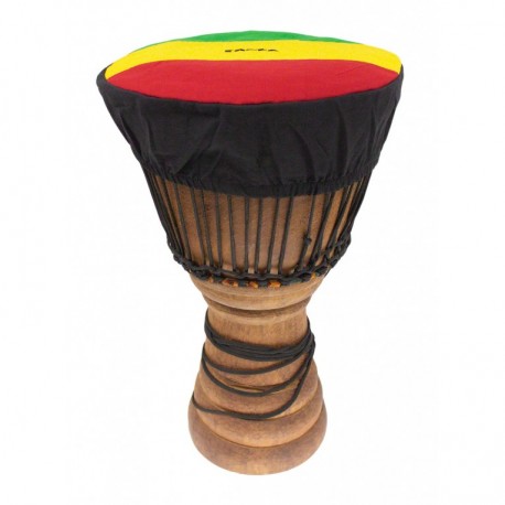 Housse couvre peau de Djembé Roots Jupe 35 à 38cm motif Rasta