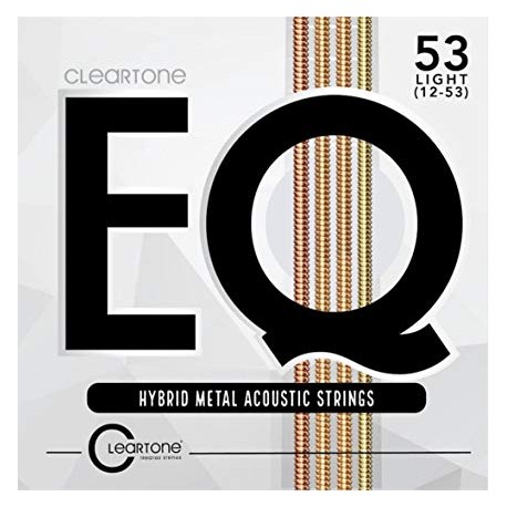Cordes de guitare folk Cleartone EQ Hybrid 12-53