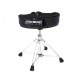 Siège batteur Ahead Spinal Glide moto noir pailleté quadripode