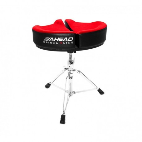 Siège batteur Ahead Spinal Glide moto rouge tripode