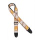 Sangle Fender Monogrammed white-brown-yellow