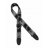 Sangle Fender monogrammed black-light grey-dark grey
