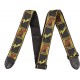 Sangle Fender Monogrammed black-yellow-brown