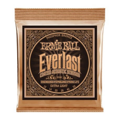 Cordes acoustique Ernie Ball Everlast phosphore bronze 10-50