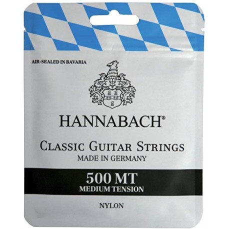 Cordes de guitare classique Hannabach 500 MT tirant medium