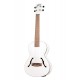 Ukulele Kala Crossover Archtop hollow Tenor électro-acoustique Satin Metallic White